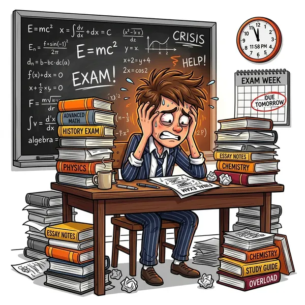Traditional school pressure illustration
